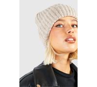 Womens Soft Ribbed Knit Beanie - Beige - One Size, Beige
