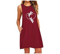 Womens Soft Sleeveless Nightdress U-Neck Negligee Classic Style Nightgown Comfy Loose Sexy Nighties Ladies Summer Loungewear Fashion Jersey Cotton Sleepwear Ladies Sexy V Neck Negligee Nightwear 6xl