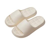 Women's Soft Slippers, Non-Slip Slippers, Bath Slippers, Clouds, Lightweight Slippers, Shower Shoes, Indoor Slippers, Shower Slippers, Summer Slippers, Household Shoes, White, 6 UK