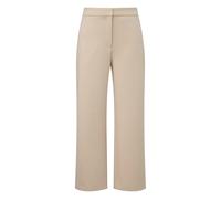 Women's Soft Stretch Scuba Fabric Wide Leg Trousers COMMA Beige 34