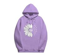Womens Soft Sweatshirts Loose Comfy Oversized Fit Lady's Autumn Hoodie Butterfly Print Drawstring Hoodie Fashion Plus Size Hoodie Trendy Hoodies (Purple, XXXL)