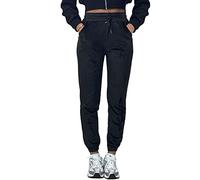 Women's Soft Touch Velour Lounge-WEAR Velvet Workout Bottoms - Black, Charcoal Grey, Mocha, Khaki, Wine, Navy - Size S/M - L/XL (as8, Alpha, s, m, Regular, Regular, Black, Relaxed)