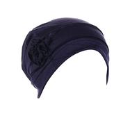 Women's Soft Under Scarf for Women, Hijab Cap, Turban Caps, Headscarf, Elastic Headwrap Hat (Navy, One Size)