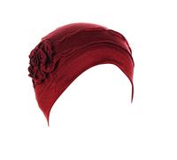 Women's Soft Under Scarf for Women, Hijab Cap, Turban Caps, Headscarf, Elastic Headwrap Hat (Red, One Size)