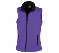 Womens Softshell Bodywarmer Gilet Water Repellent Fleece Lined Sleeveless Jacket