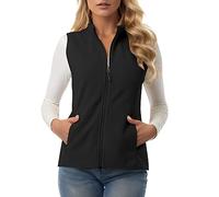Women's Softshell Gilet Sleeveless Jacket Vest Stand Collar Vests Cropped Puffer Supersoft Eco-Friendly Filling Outdoor Gilets with Zip Pockets For Cycling Running Spring Fall Winter