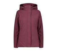 CMP - Woman Long Jacket Zip Hood, Burgundy, XXS