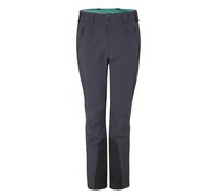 Women's softshell pants Rab Ascendor (Ebony/Eucalyptus)