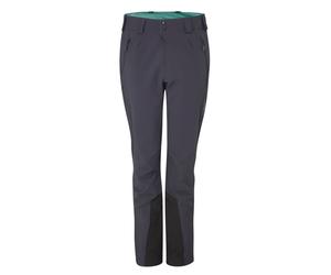 Women's softshell pants Rab Ascendor (Ebony/Eucalyptus)