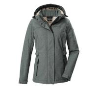 G.I.G.A. DX GW 35 WMN SFTSHLL JCKT Women's Softshell Outdoor Jacket with Zip-Off Hood, Dark Aquaverde, 36, 43542-000