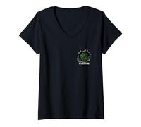 Women's Software Developer Bug Monster It's A Feature V-Neck T-Shirt