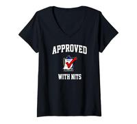 Women's Software Engineer Code Review Approved with Nits V-Neck T-Shirt