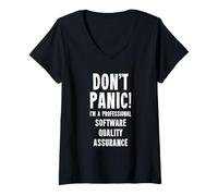 Womens Software Quality Assurance Analyst V-Neck T-Shirt