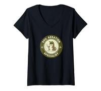 Women's Soil Aeration Specialist Funny Mole Gardener V-Neck T-Shirt