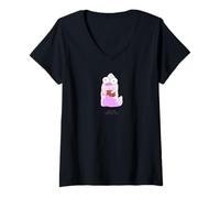 Womens Solar Opposites The Pupa Turns Purple Midnight Blue V-Neck T-Shirt