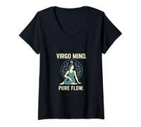 Womens Solar Plexus Lion - Roar from Inner Centre V-Neck T-Shirt