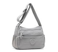 Women's Solid Color Fashionable Multi-pocket Zipper Crossbody Bag, Casual Solid Color Simple Crossbody Shoulder Bag (Style C)