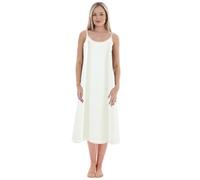 Women's Solid Color With A Base Plus Size Petticoat For Slimming Loose Nightdress (long) Shirt Pajamas for Women White