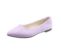 Women's Solid Colour Ballet Flats, Pointed Toe Slip On Dolly Shoes, Smart Office Formal & Casual Work Pumps, Comfy Ballerina Loafers