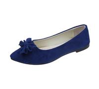 Women's Solid Colour Ballet Flats, Pointed Toe Slip On Dolly Shoes, Smart Office Formal & Casual Work Pumps, Comfy Ballerina Loafers