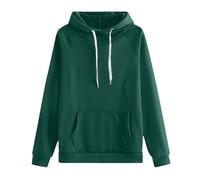 Women'S Solid Colour Pullover Sweatshirt With Pockets Loose Comfort Hoodies With Drawstring Fashion Casual Long Sleeve Tops Plus Size Cosy Warm Oversized Hoodie Lightweight Slim Baggy Sweatshirts