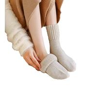 Women's Solid Mid-Calf Socks, Winter Cotton Knee-High Socks, Soft Athletic Socks Breathable Black White Grey Socks for Work School Casual Walking, Sports, Workouts & Daily Wear (C)