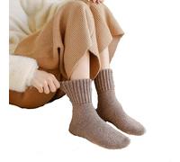 Women's Solid Mid-Calf Socks, Winter Cotton Knee-High Socks, Soft Athletic Socks Breathable Black White Grey Socks for Work School Casual Walking, Sports, Workouts & Daily Wear (B)