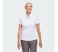 adidas Womens Performance Golf Polo Shirt, Female, White, Small | American Golf