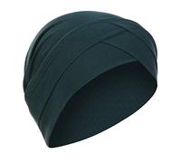 Womens Solid Turban Head Wrap Scarf for Chemo Cancer Patient Soft Beanie Hat Headwear Muslim Cap Breathable Green One Size