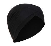 Womens Solid Turban Head Wrap Scarf for Chemo Cancer Patient Soft Beanie Hat Headwear Muslim Cap Breathable Black One Size