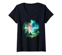 Women's Solitude in Serenity V-Neck T-Shirt