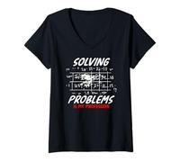 Womens SOLVING PROBLEMS IS MY PROFESSION V-Neck T-Shirt