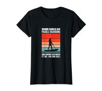 Womens Some Girls Go Paddle Boarding And Drink Too Much SUP Retro T-Shirt