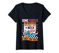 Women's Some People Just Need A Hug Around The Neck V-Neck T-Shirt