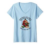 Women's Some People Just Need A Hug Until They Tap Out Jiu Jitsu V-Neck T-Shirt