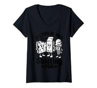 Women's Some Things are Worth Pooping for Funny V-Neck T-Shirt