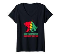 Women's Sometimes You Win Sometimes You Learn Stock Trading V-Neck T-Shirt