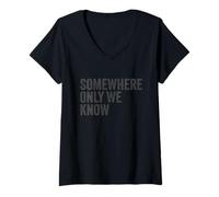 Womens Somewhere Only We Know V-Neck T-Shirt