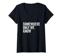 Womens Somewhere Only We Know V-Neck T-Shirt