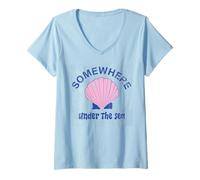 Women's Somewhere Under The Sea V-Neck T-Shirt