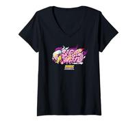 Womens Sonic Racing CrossWorlds - Wave Decal V-Neck T-Shirt