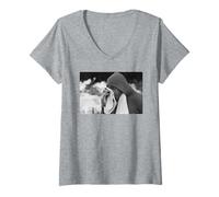 Womens Sonny Liston Boxer Training For Muhammad Ali Fight 1964 V-Neck T-Shirt