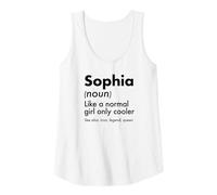 Womens Sophia Like A Normal Girl Only Cooler Queen First Name Tank Top