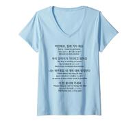 Womens Sorry I Need to Go Home My Dog is Waiting Funny Translations V-Neck T-Shirt