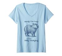 Womens Sorry I'm Late I Was Dilly Dallying V-Neck T-Shirt