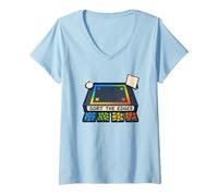 Women's SORT THE Edges Jigsaw Puzzle Sorting Strategy V-Neck T-Shirt