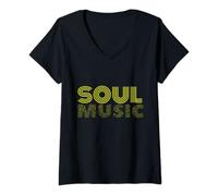 Womens Soulful House Disco House Soul Funk V-Neck T-Shirt