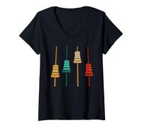 Women's Sound Engineer Audio Controls Controller Music Lover Retro V-Neck T-Shirt
