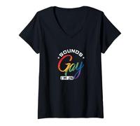 Women's Sounds Gay I'm in V-Neck T-Shirt