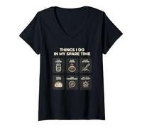 Women's Sourdough Bread Baking Things I Do in My Spare Time V-Neck T-Shirt
